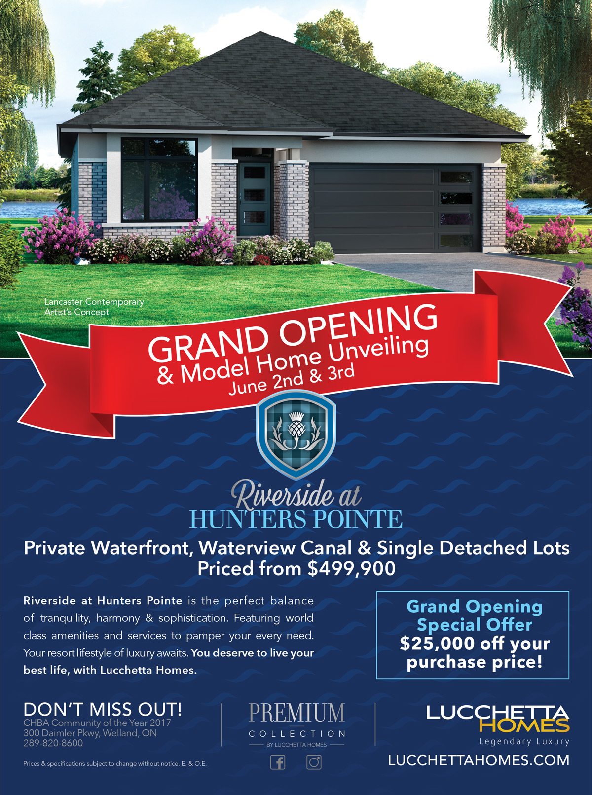 Riverside at Hunters Pointe Grand Opening Lucchetta Homes