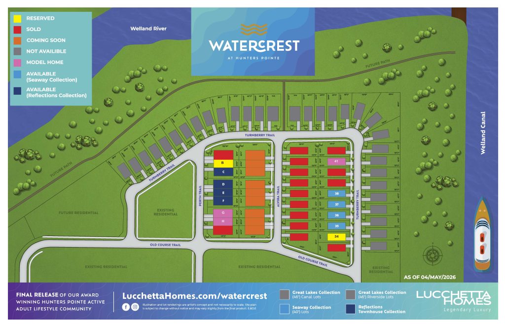 WaterCrest at Hunters Pointe Site Plan
