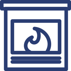 Gas or electric fireplace