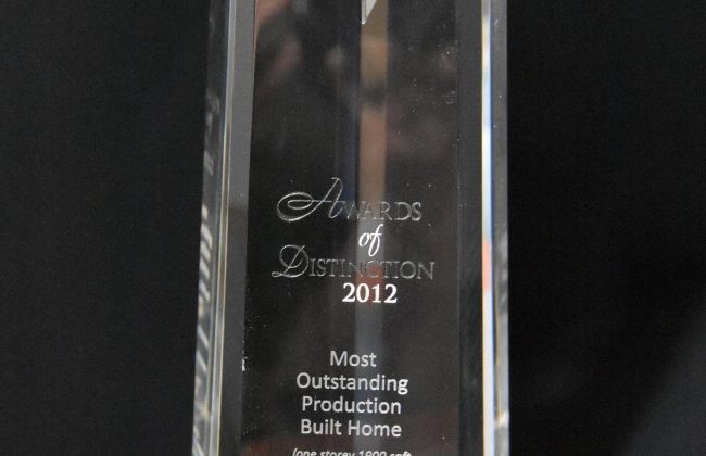 Most Outstanding Production Built Homes 1900 sqft+, 2012 OHBA