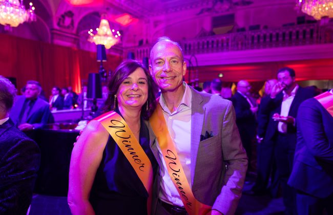 Lucchetta Homes team at the 2026 CHBA National Awards for Housing Excellence “Glitter & Groove Awards Bash” in Québec City, May 8, 2026